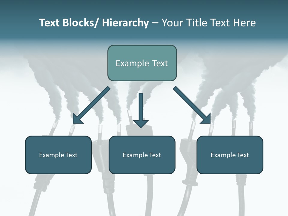 Black Blue Smog PowerPoint Template