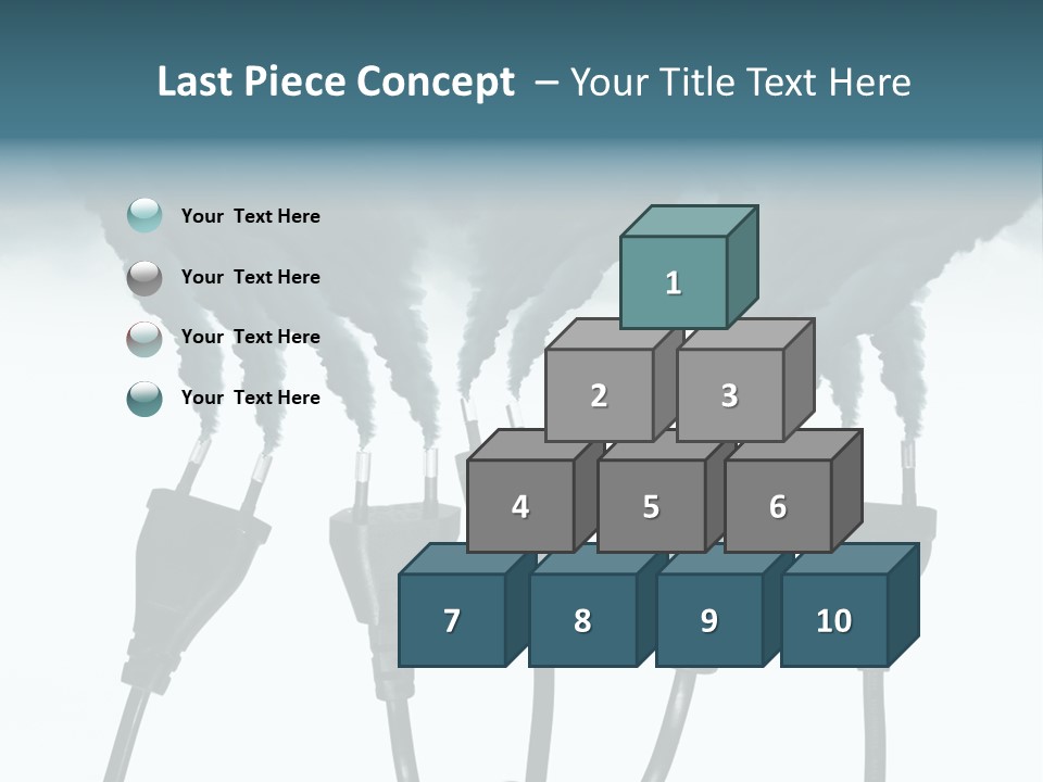 Black Blue Smog PowerPoint Template