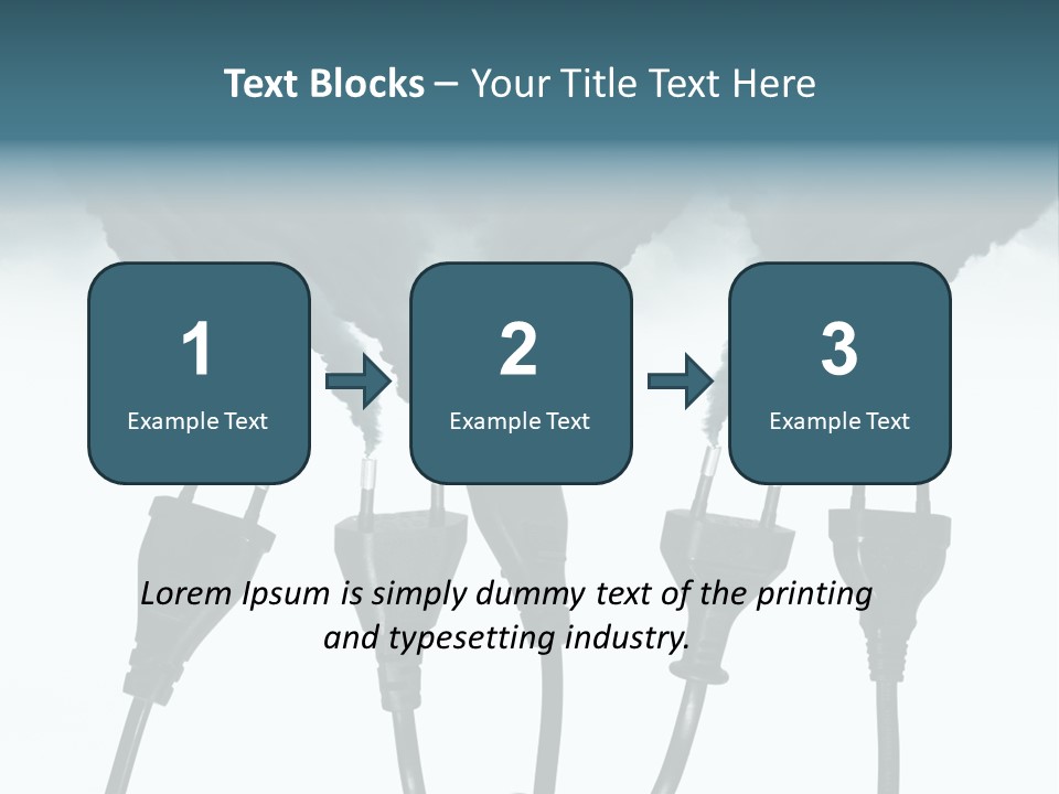Black Blue Smog PowerPoint Template