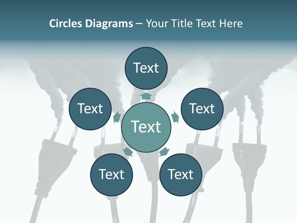 Black Blue Smog PowerPoint Template