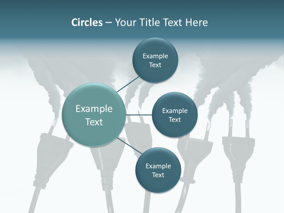 Black Blue Smog PowerPoint Template