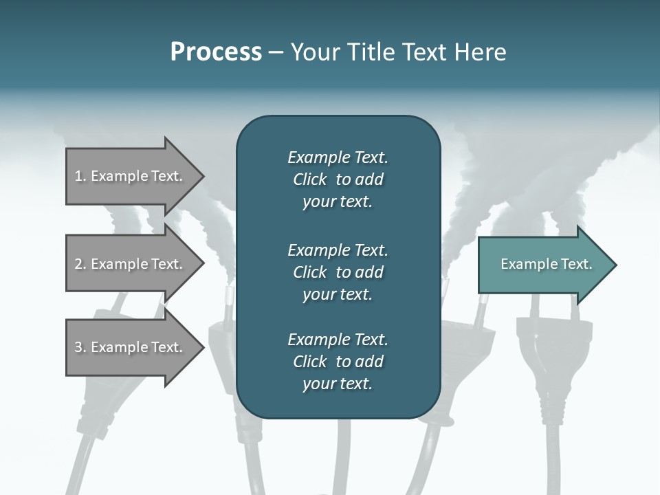 Black Blue Smog PowerPoint Template
