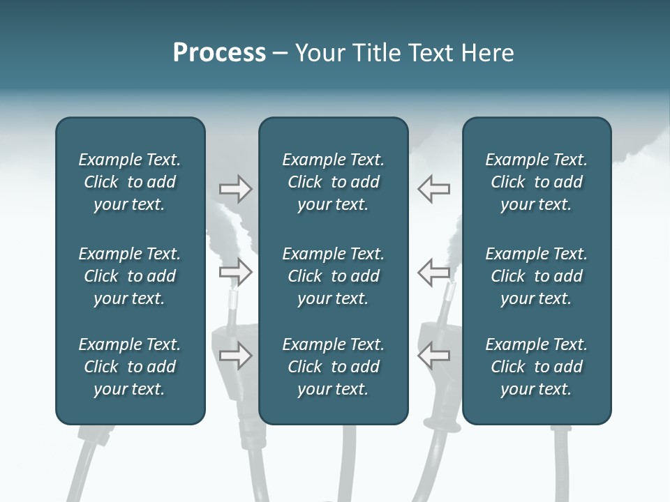 Black Blue Smog PowerPoint Template