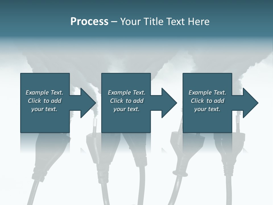 Black Blue Smog PowerPoint Template