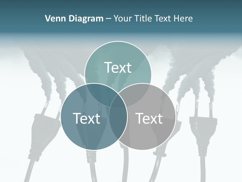 Black Blue Smog PowerPoint Template