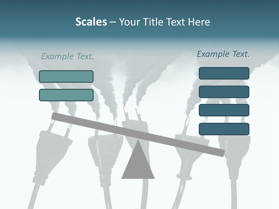 Black Blue Smog PowerPoint Template