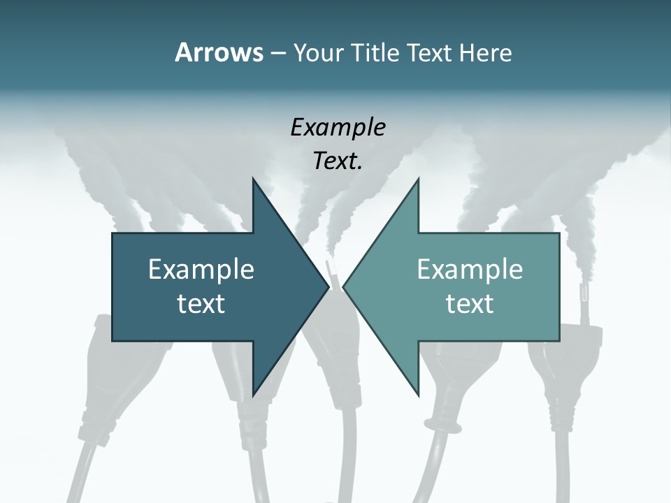 Black Blue Smog PowerPoint Template