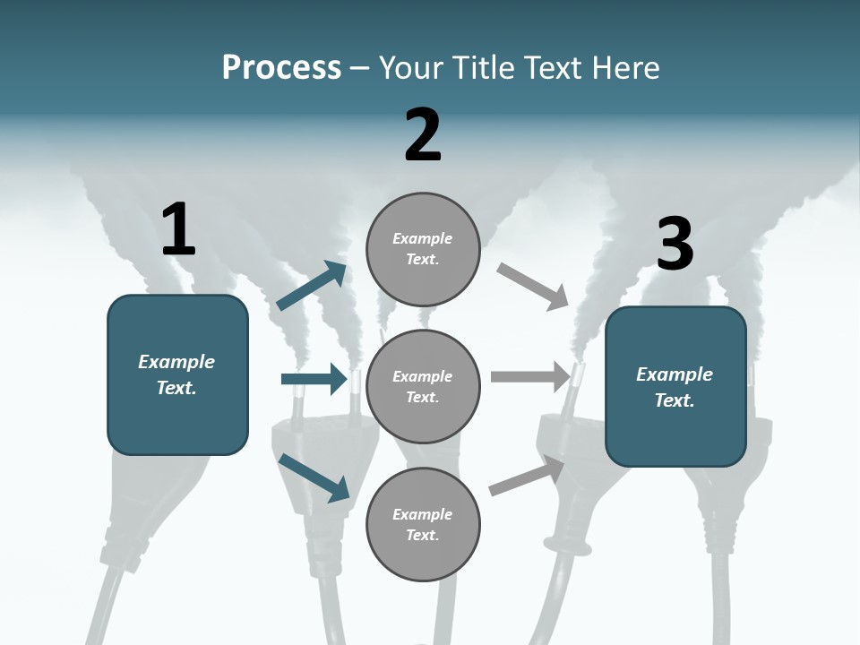 Black Blue Smog PowerPoint Template