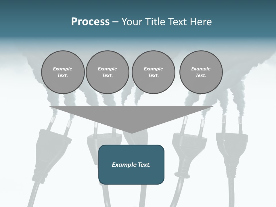 Black Blue Smog PowerPoint Template