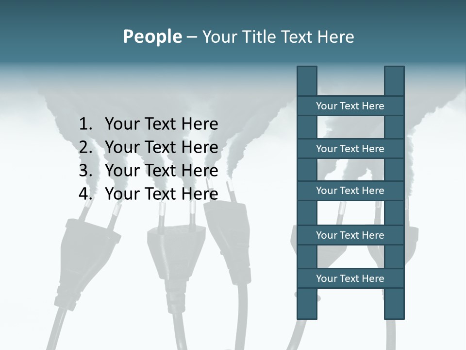 Black Blue Smog PowerPoint Template