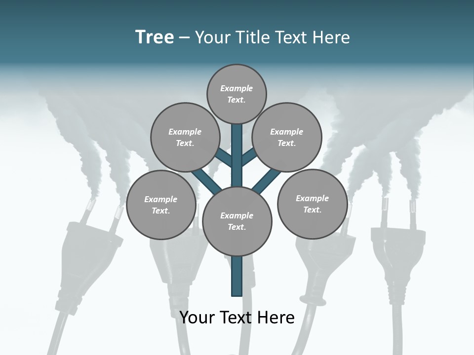 Black Blue Smog PowerPoint Template