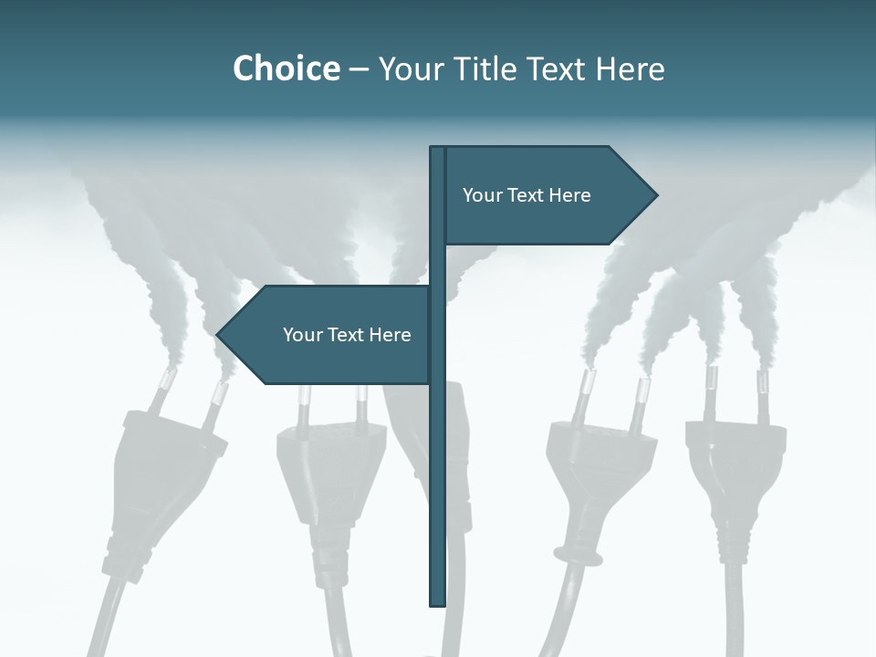 Black Blue Smog PowerPoint Template