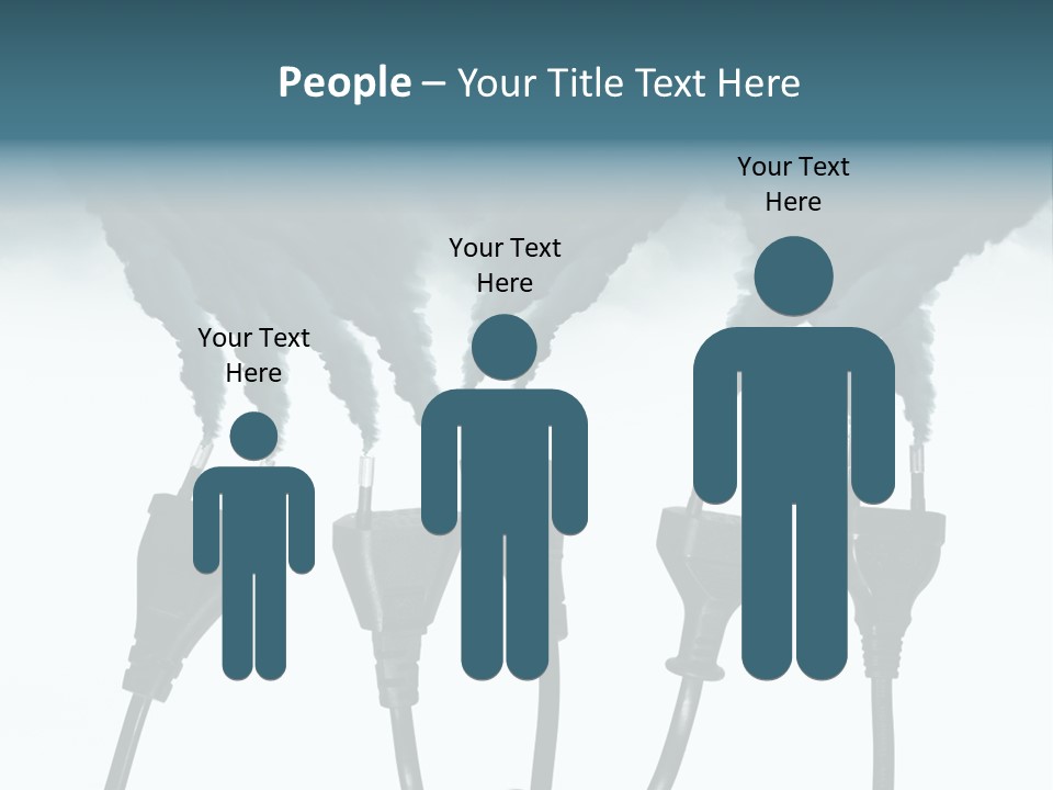 Black Blue Smog PowerPoint Template