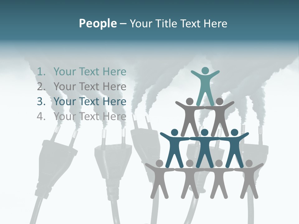 Black Blue Smog PowerPoint Template