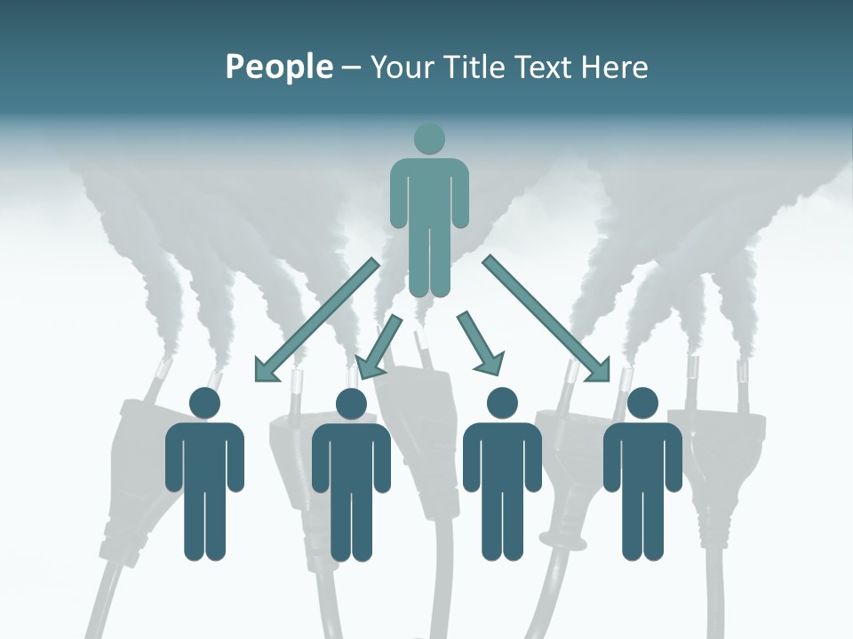 Black Blue Smog PowerPoint Template