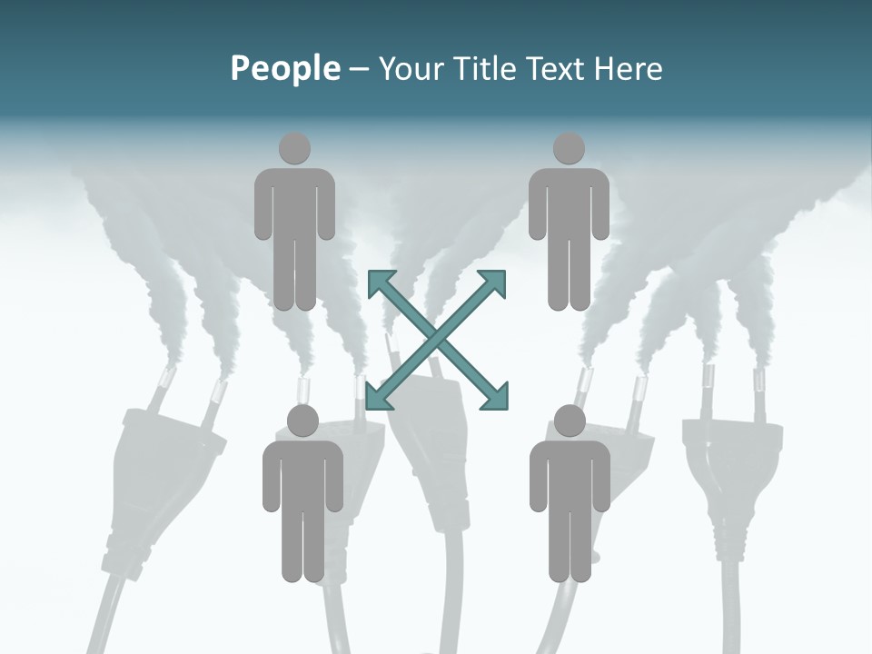 Black Blue Smog PowerPoint Template