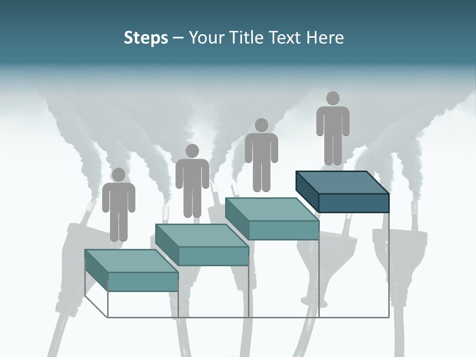 Black Blue Smog PowerPoint Template