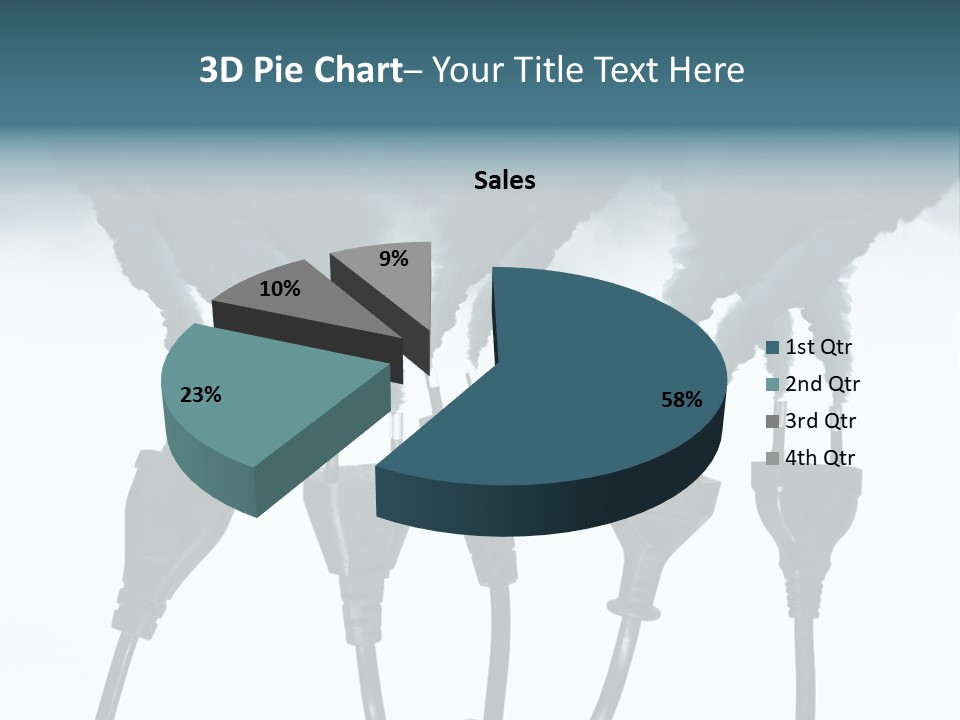 Black Blue Smog PowerPoint Template