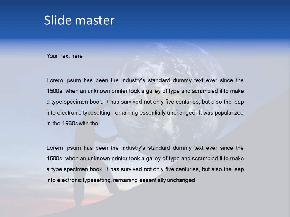 Hardworking Rock Job PowerPoint Template