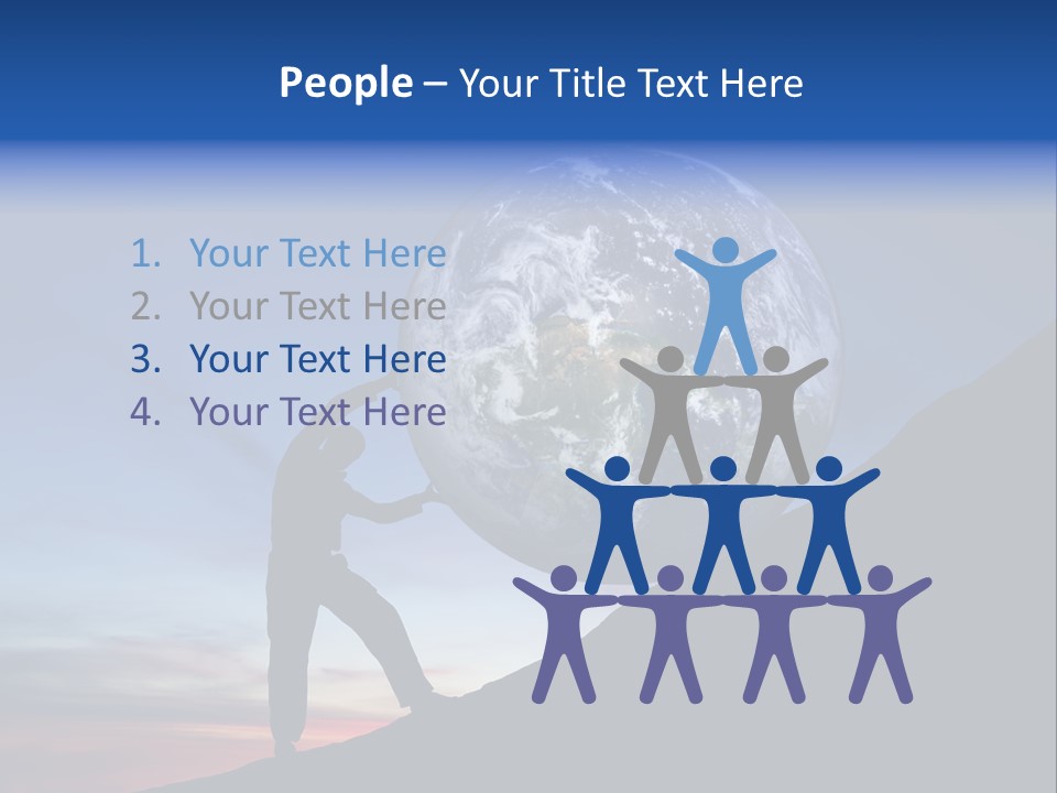 Hardworking Rock Job PowerPoint Template