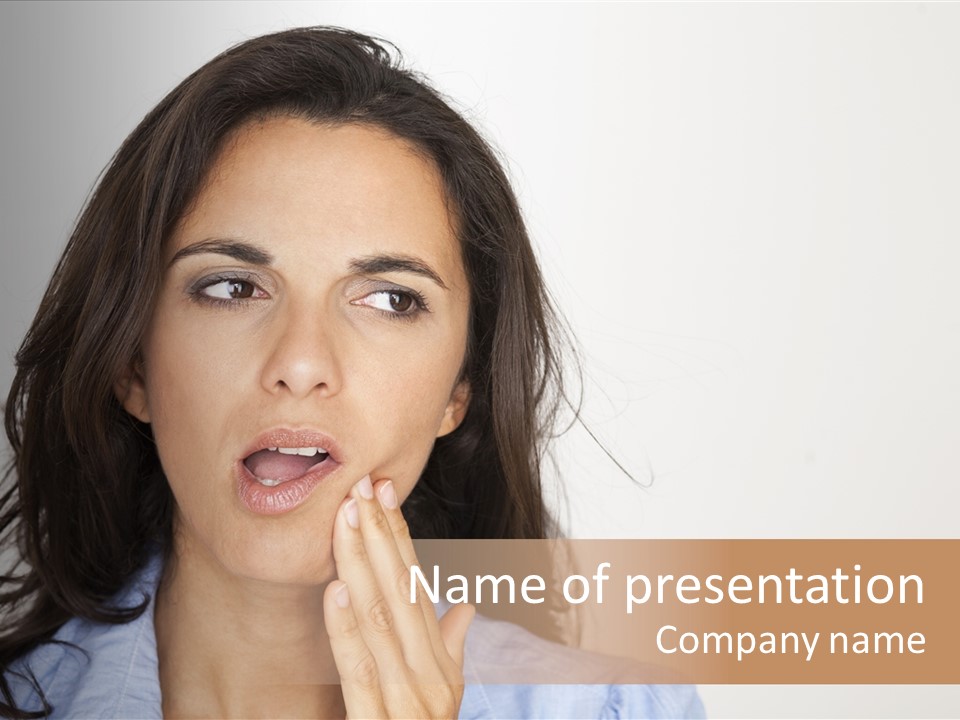 Expressing Unhappy Exhaustion PowerPoint Template