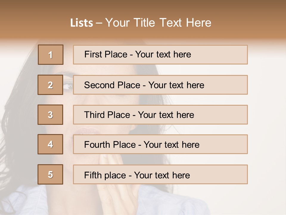 Expressing Unhappy Exhaustion PowerPoint Template