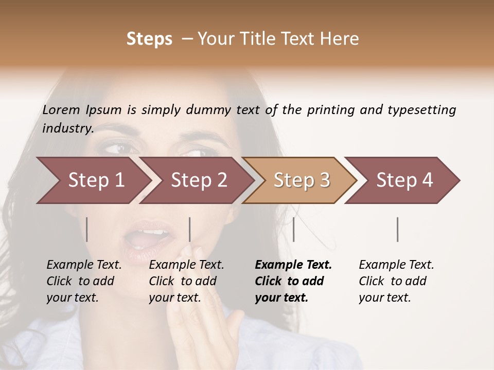 Expressing Unhappy Exhaustion PowerPoint Template