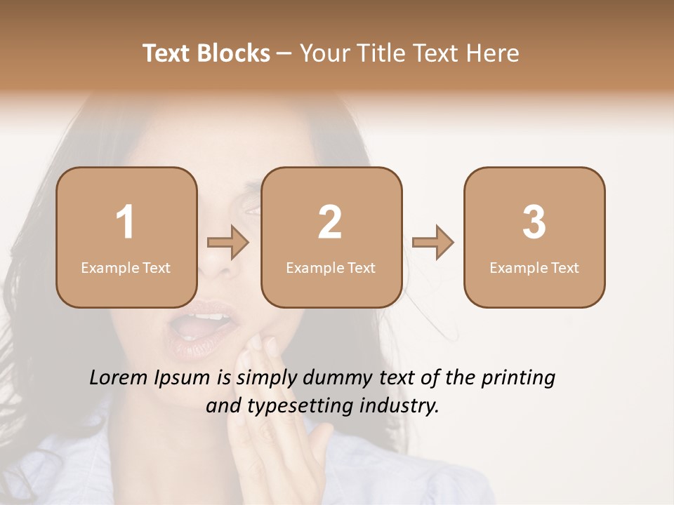 Expressing Unhappy Exhaustion PowerPoint Template