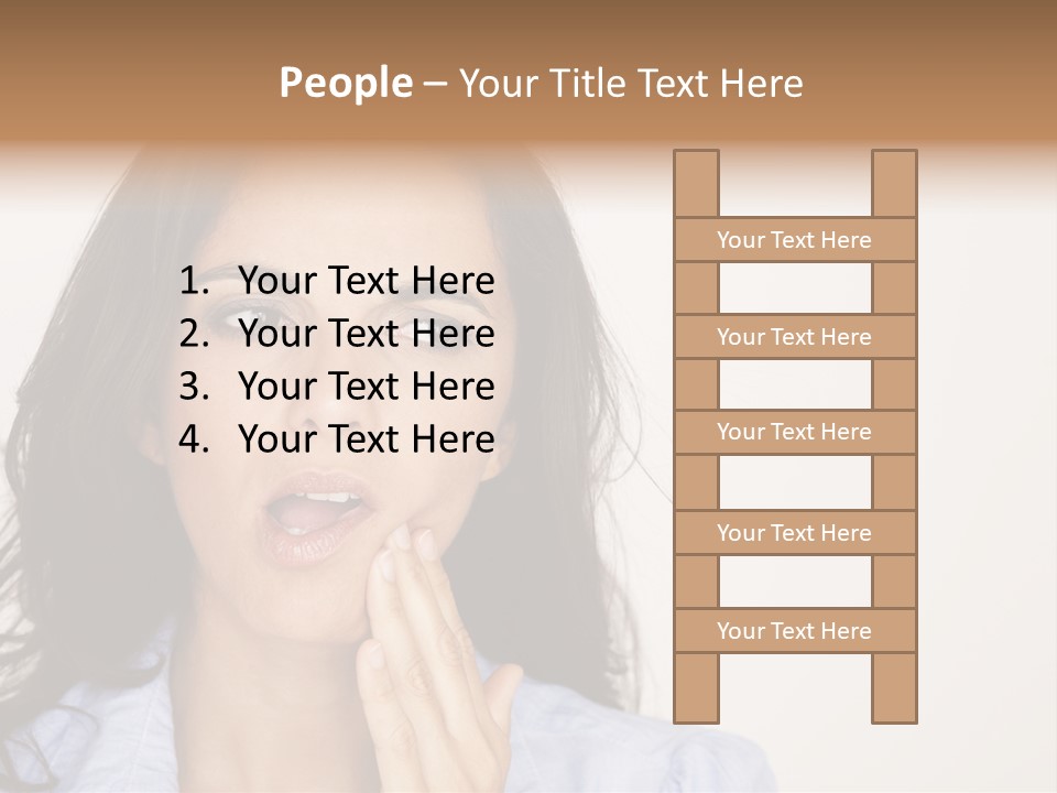 Expressing Unhappy Exhaustion PowerPoint Template