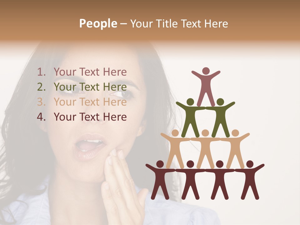 Expressing Unhappy Exhaustion PowerPoint Template