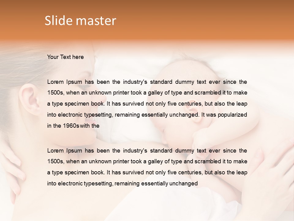 White Food Bonding PowerPoint Template