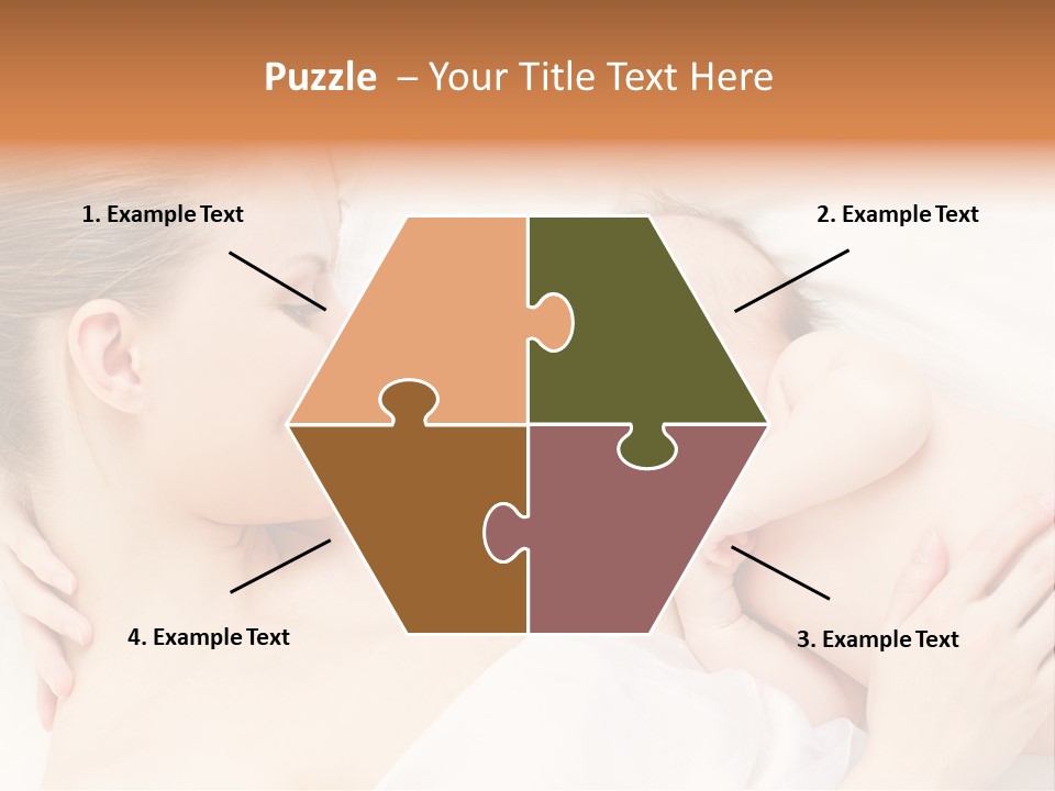 White Food Bonding PowerPoint Template