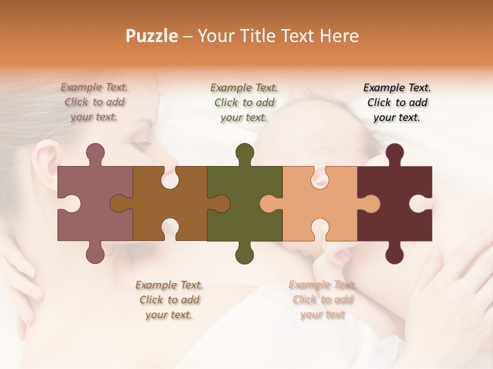 White Food Bonding PowerPoint Template