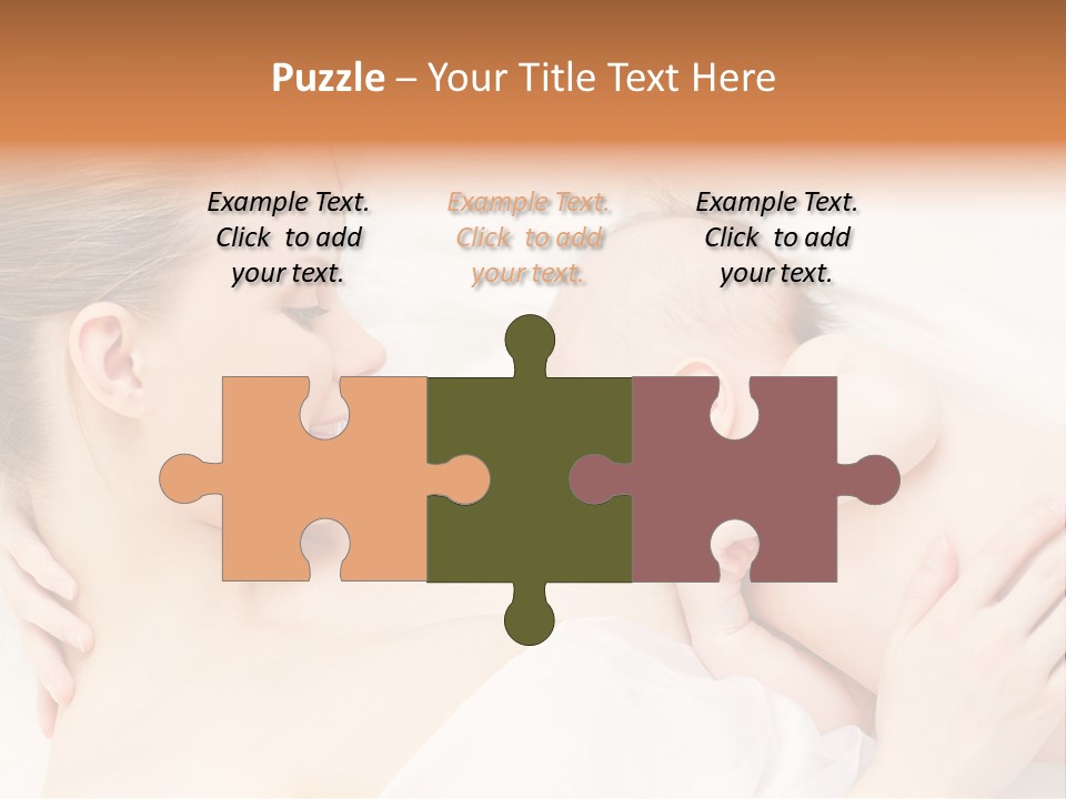 White Food Bonding PowerPoint Template