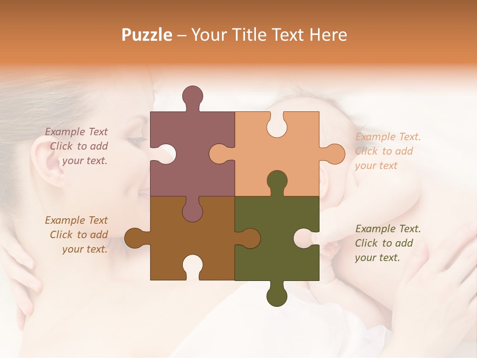 White Food Bonding PowerPoint Template