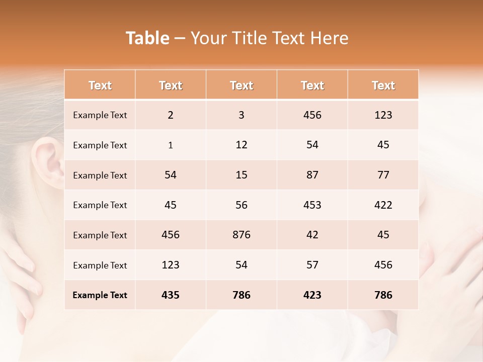 White Food Bonding PowerPoint Template