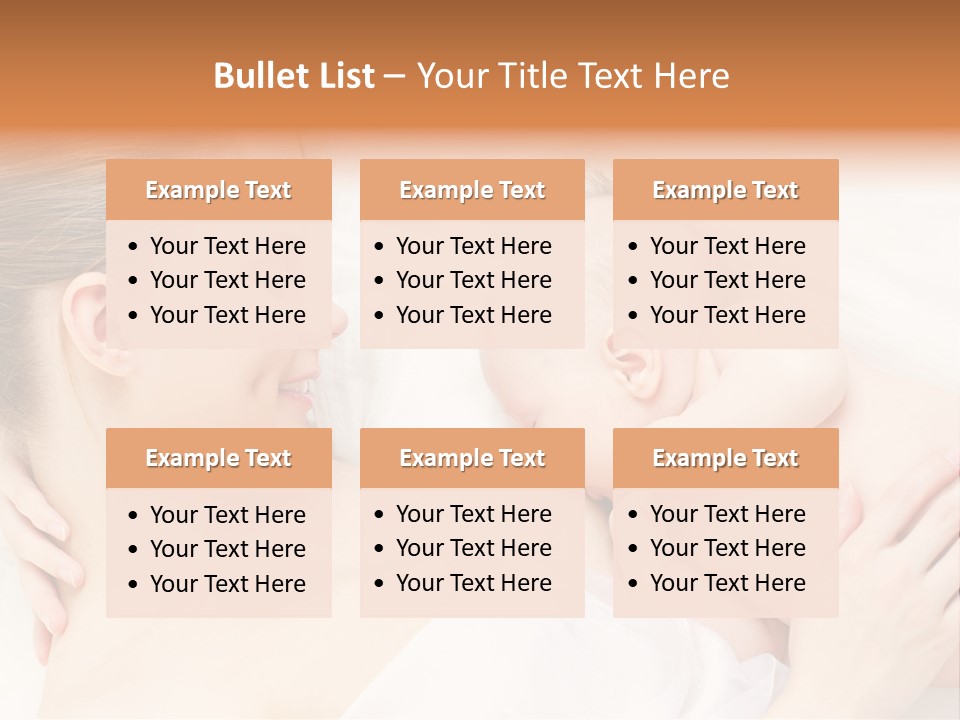 White Food Bonding PowerPoint Template