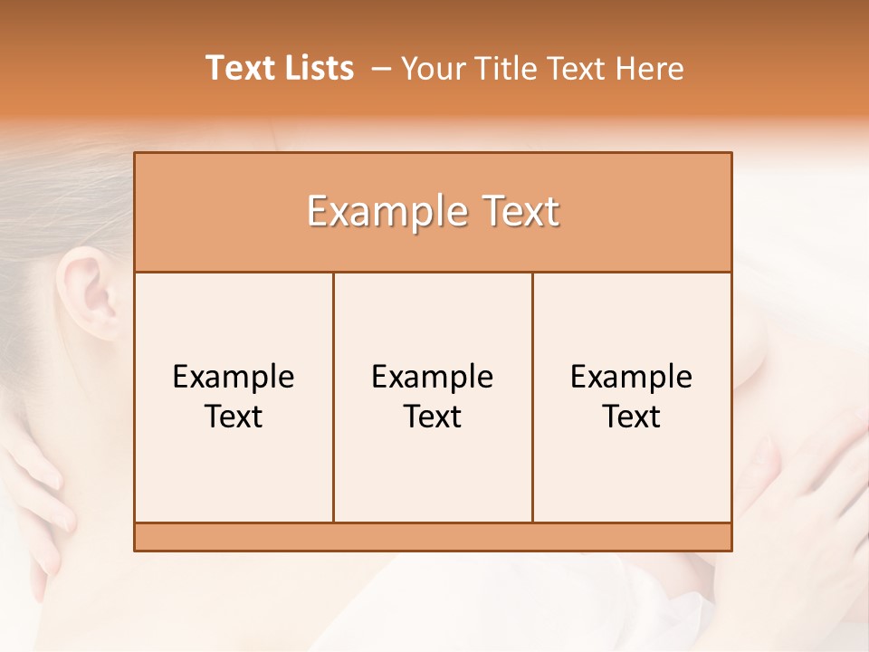 White Food Bonding PowerPoint Template