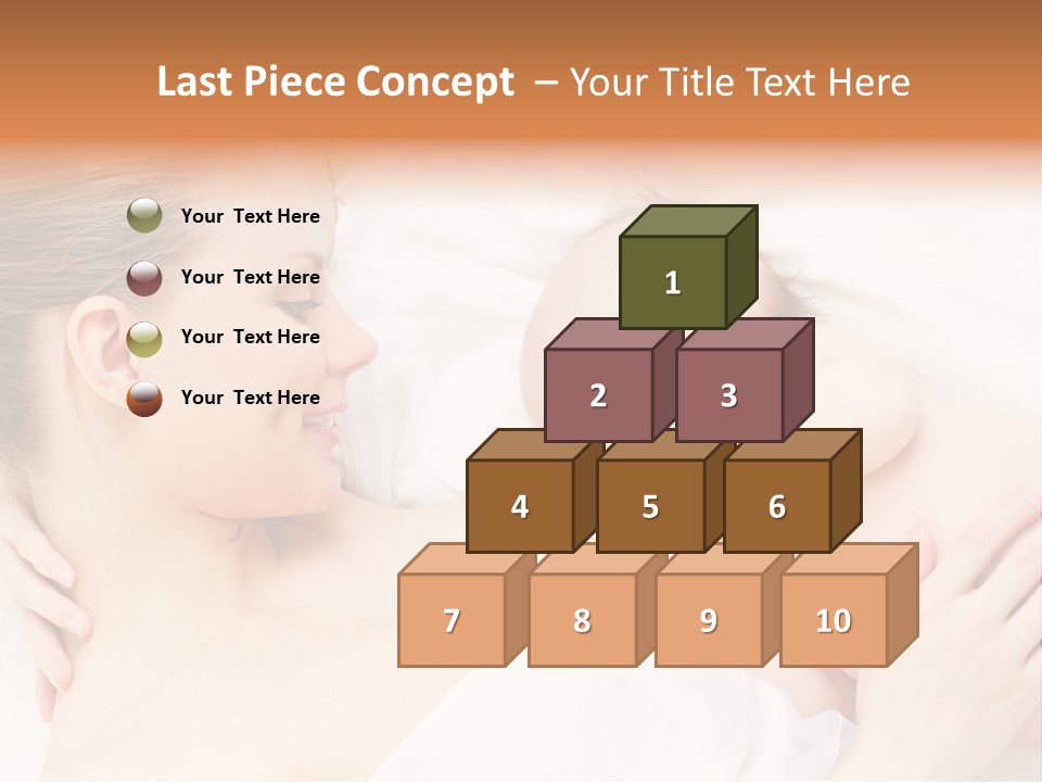 White Food Bonding PowerPoint Template