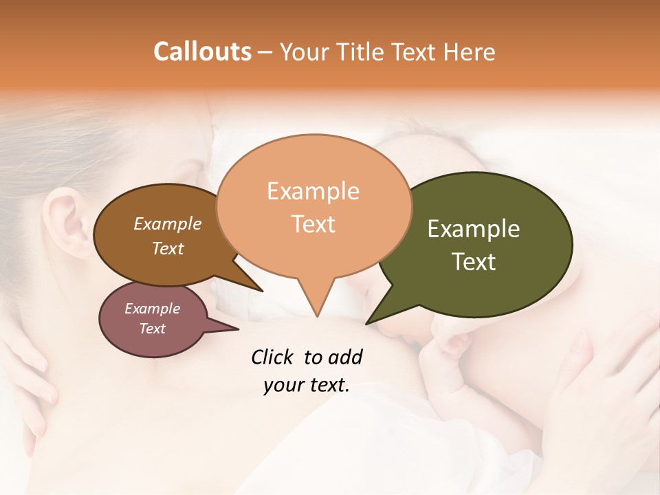 White Food Bonding PowerPoint Template