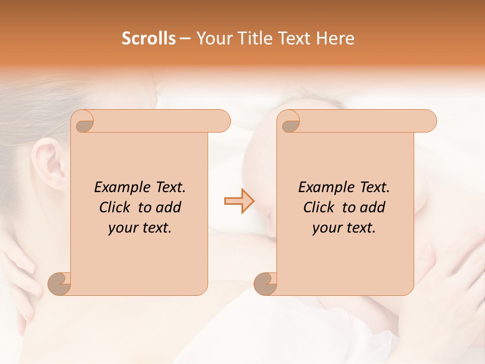 White Food Bonding PowerPoint Template
