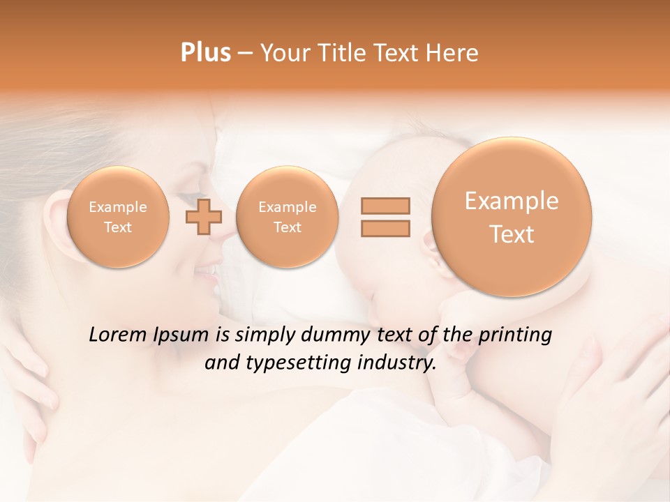 White Food Bonding PowerPoint Template