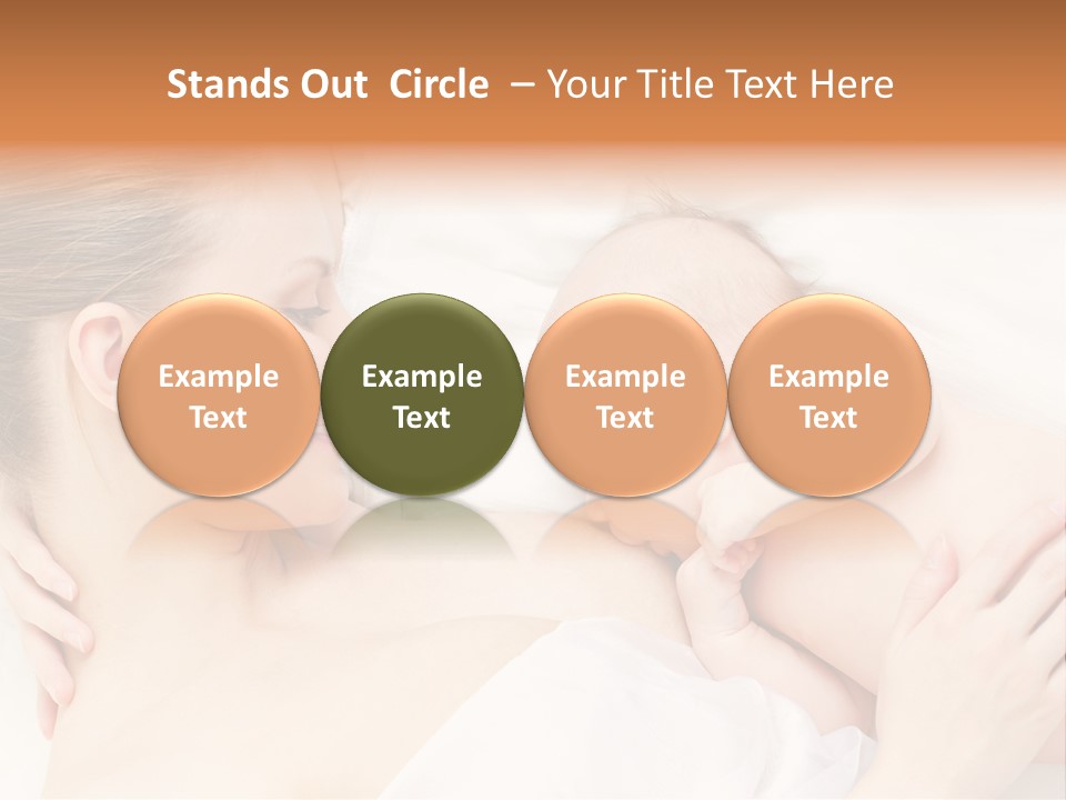 White Food Bonding PowerPoint Template