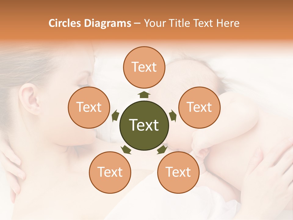 White Food Bonding PowerPoint Template