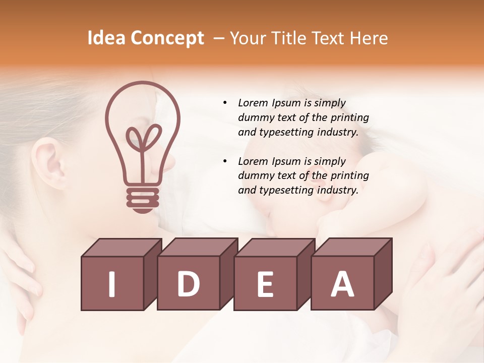 White Food Bonding PowerPoint Template