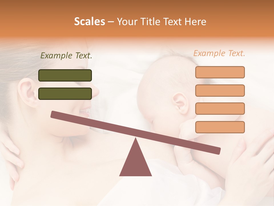 White Food Bonding PowerPoint Template