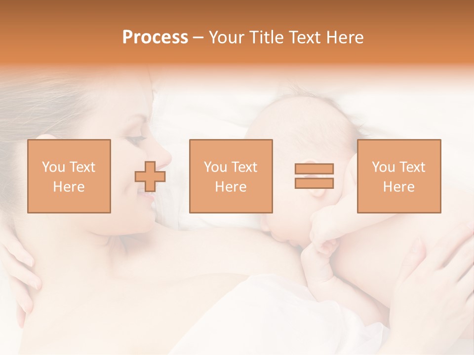 White Food Bonding PowerPoint Template