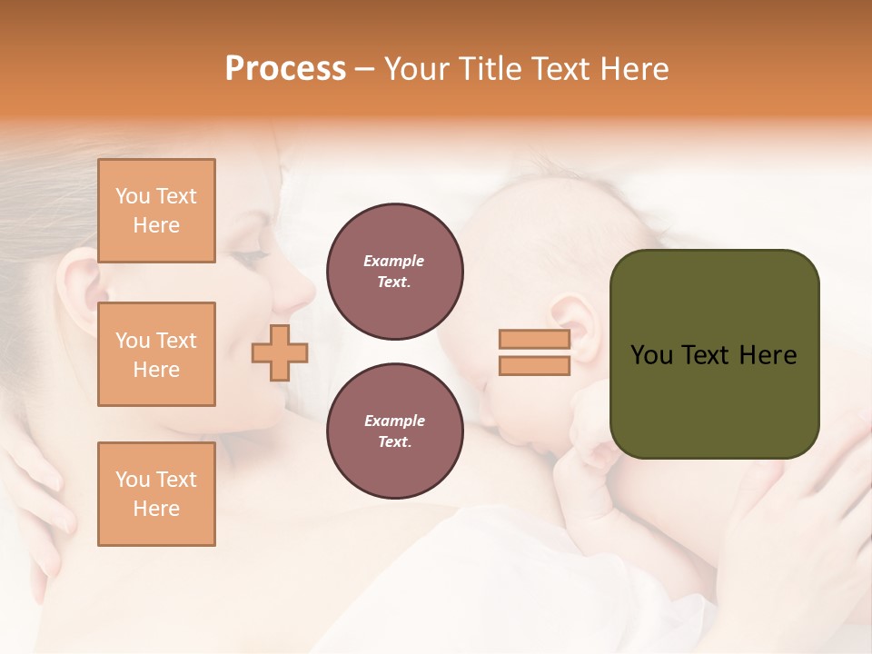 White Food Bonding PowerPoint Template