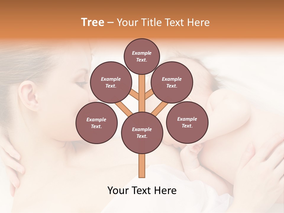 White Food Bonding PowerPoint Template