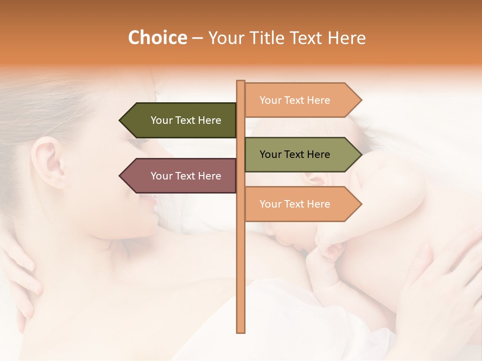 White Food Bonding PowerPoint Template